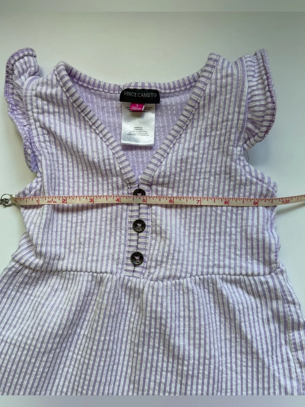 Vince Camuto Lavender Tiered Summer Dress Girl’s Size 4 Cottagecore Prairie Boho